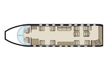 Схема салона Challenger 850