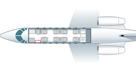 Схема салона Citation Sovereign