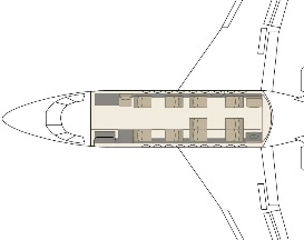 Схема салона Falcon 2000