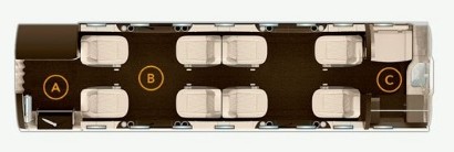 Схема салона Challenger 350